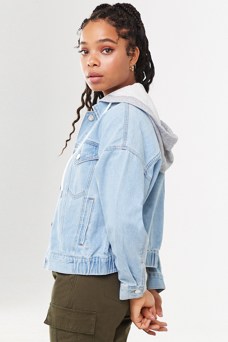 colorblock denim jacket forever 21