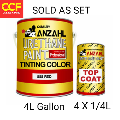 Anzahl Urethane Paints 4 Liters With Cans Topcoat Catalyst Each Color Separately Lazada Ph - Anzahl Urethane Paint Colors