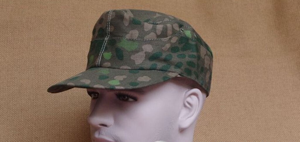 WW2 US FIELD ARMY PACIFIC CAMOUFLAGE CAP OCTAGONAL MILITARY HAT SIZE 60 
