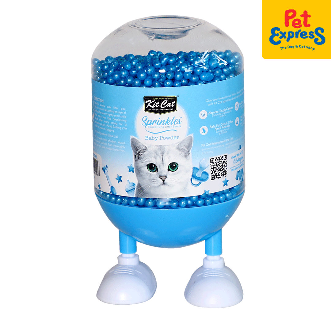 Kit Cat Sprinkles Baby Powder Deodorizing Cat Litter Beads 240g | Lazada PH