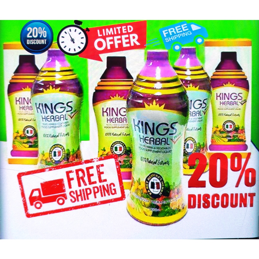 KINGS HERBAL Plus Food Supplement Original Ka Rey Herrera Herbal Free