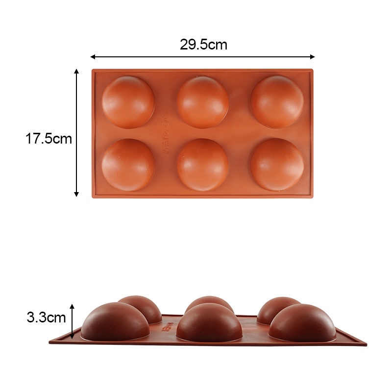 3D Ball Round Half Sphere Silicone Molds for DIY Baking Pudding Mousse  Chocolate Cake Mold Kitchen Accessories Tools