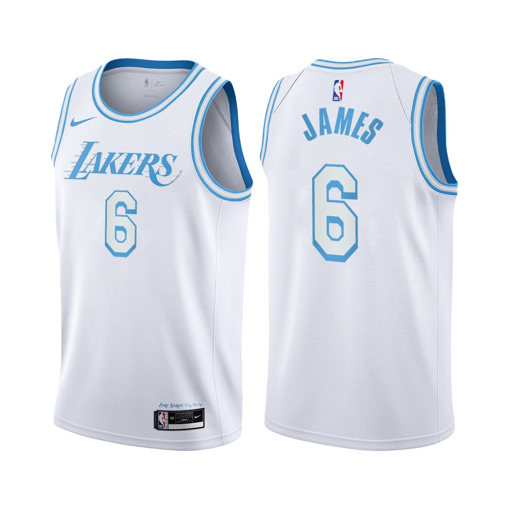 LeBron James Los Angeles Lakers #6 2021 City Edition NBA Jersey