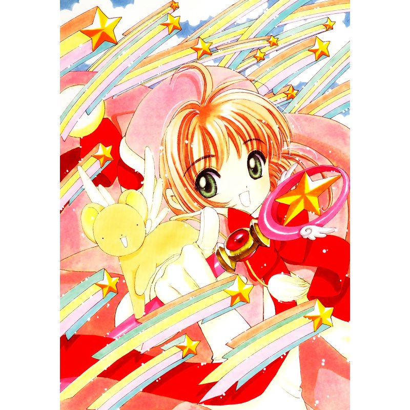 Magic Card Girl Sakura Anime Secondary Element Cardcaptor Sakura Cardcaptor  Sakura Poster Decoration Painting Photo Frame Dormitory Stickers | Lazada PH