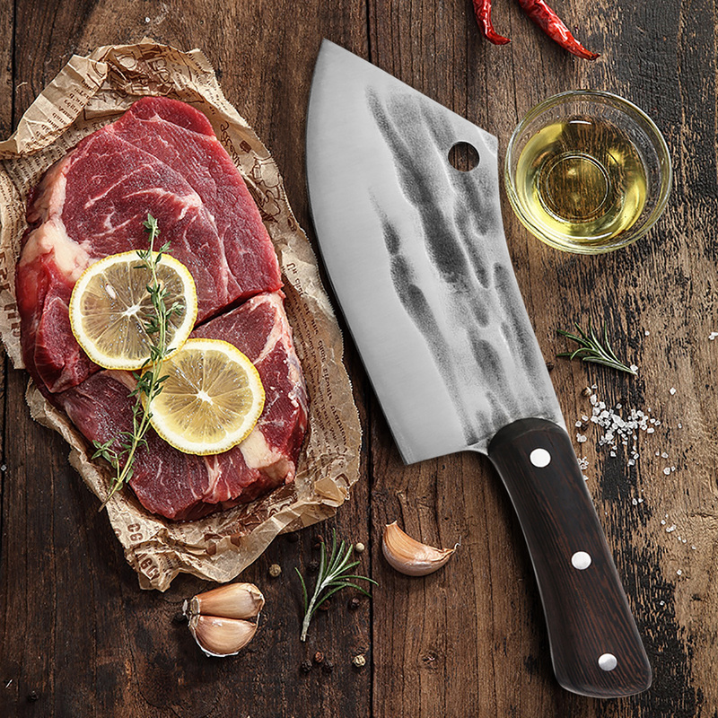 Boning Knife Cleaver Knifes Handmade Butcher Knife steel Serbian
