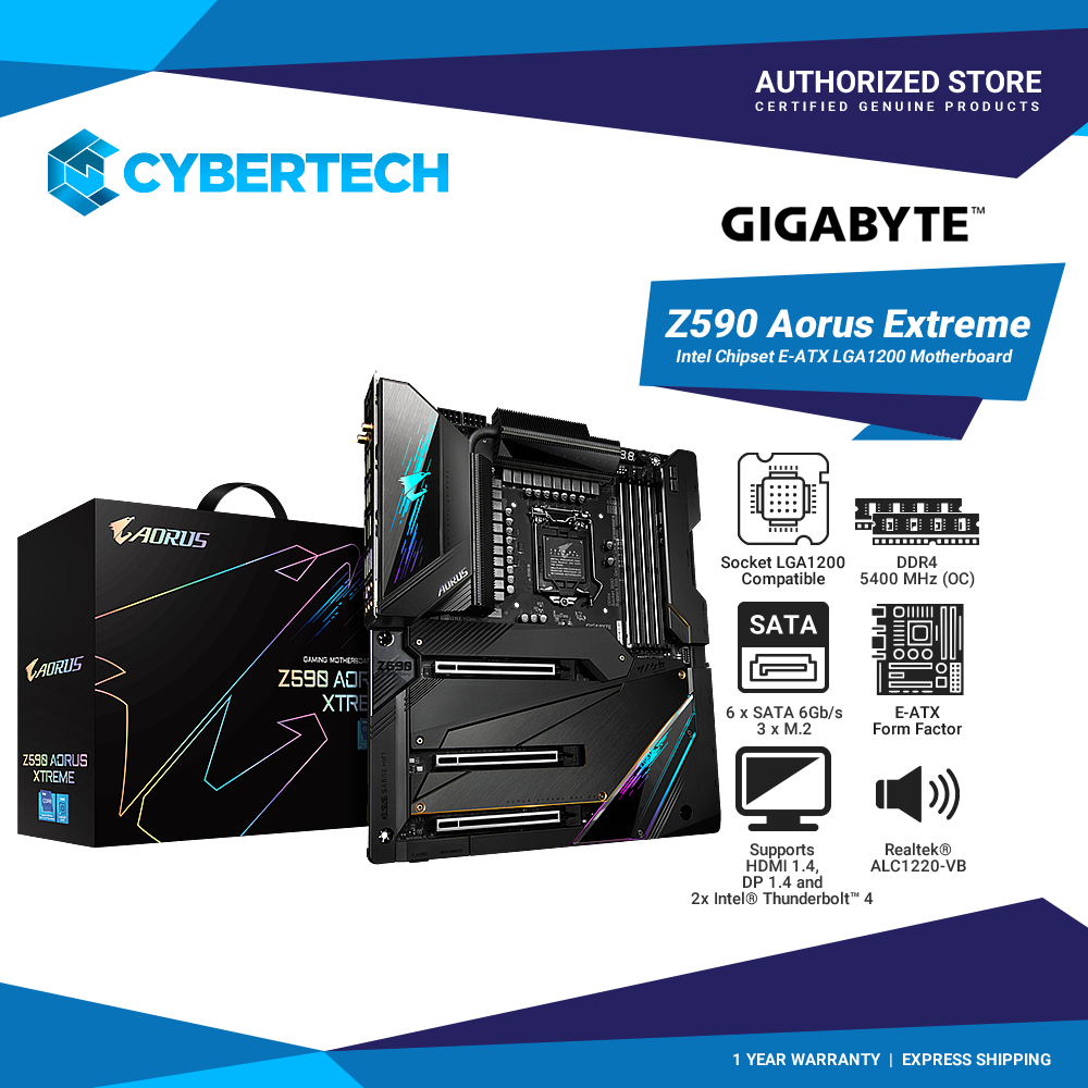 Motherboard Gigabyte Gigabyte Z590 Aorus Xtreme Gigabyte Z590