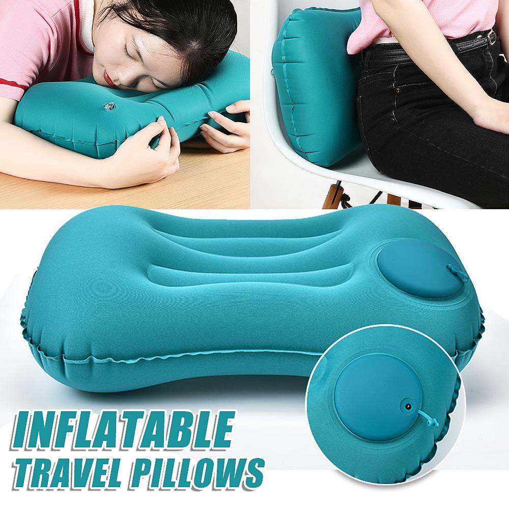 inflatable pillow Inflatable Camping Travel Pillow Ultralight Inflating Pillows Lightweight Portable Backpacking Pillow for Neck Lumbar Support Camp Hiking Sleeping Lazada PH