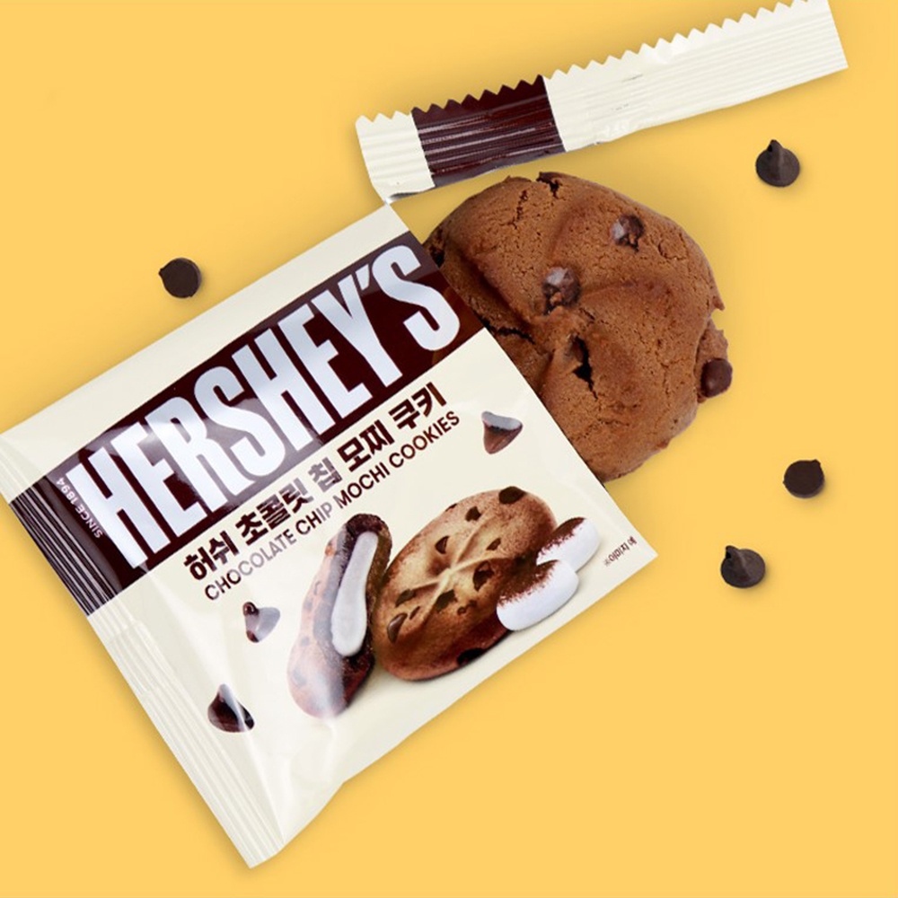 HERSHEY'S Chocolate Chip Mochi Cookies 90g Korean Rice Cake Cokies