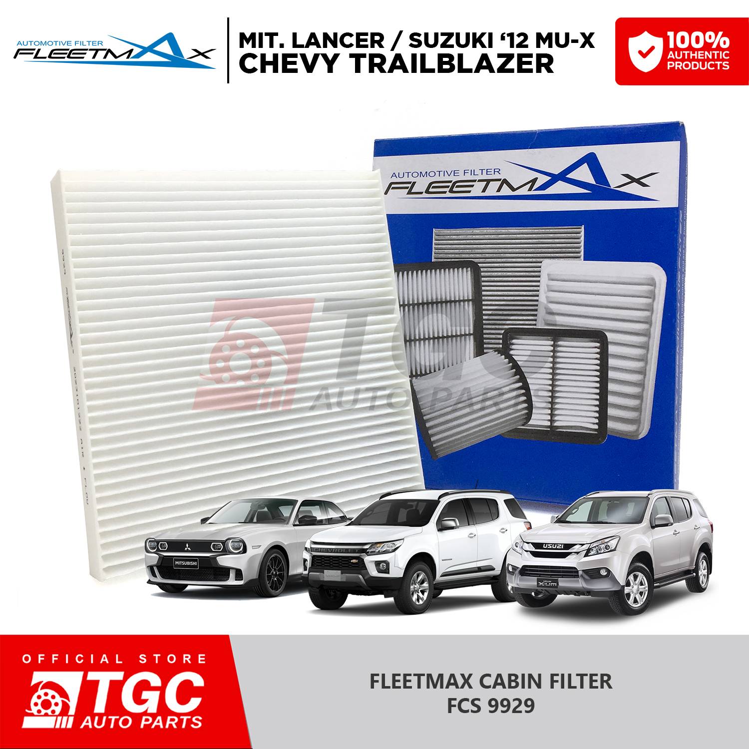 Fleetmax Cabin Filter For Mitsubishi Lancer Outlander Chevy Colorado ...