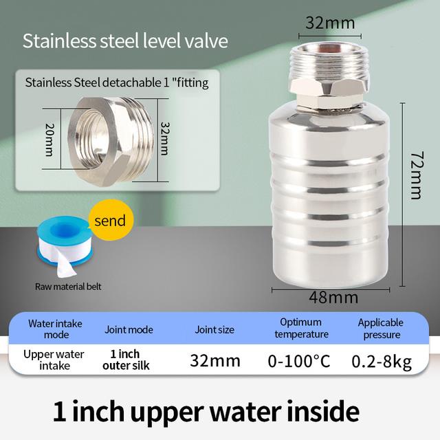 Floating Ball Valve Automatic Water Level Control Valve Stainless Steel ...