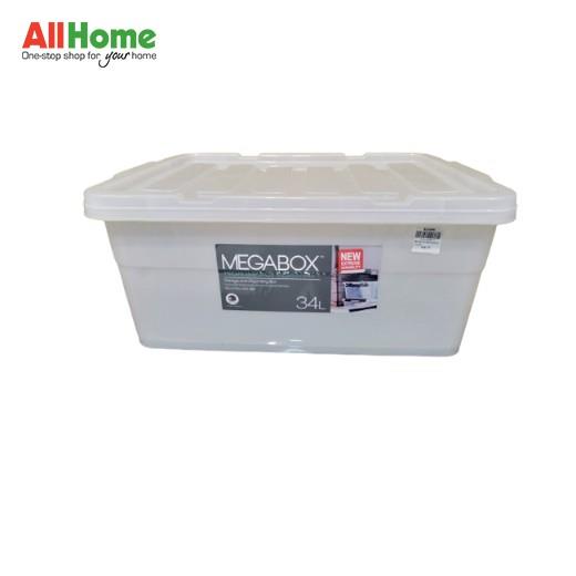 MEGABOX Storage Box 34 Liters (Trans Blue Trans Clear) Lazada PH