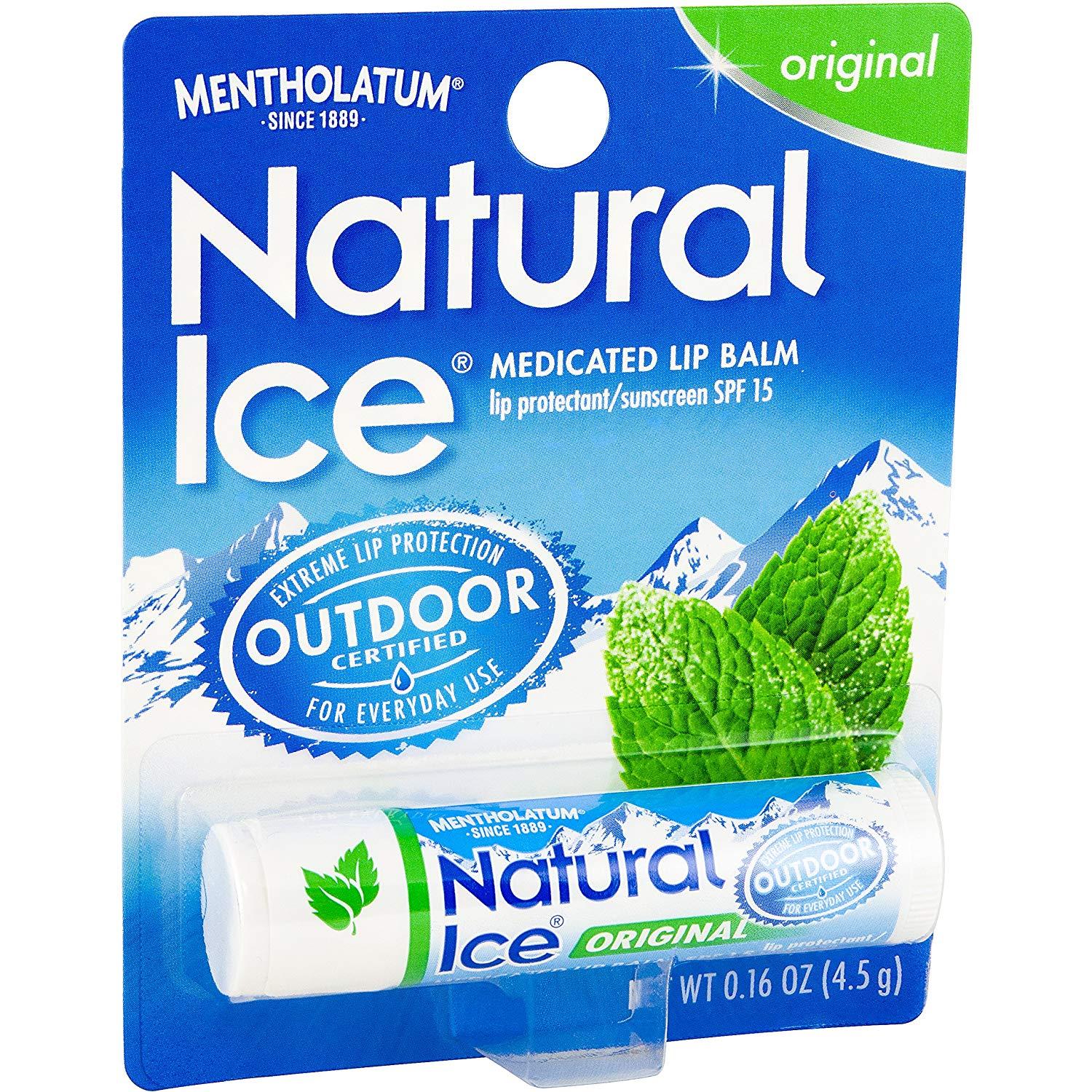 mentholatum natural ice lip balm original