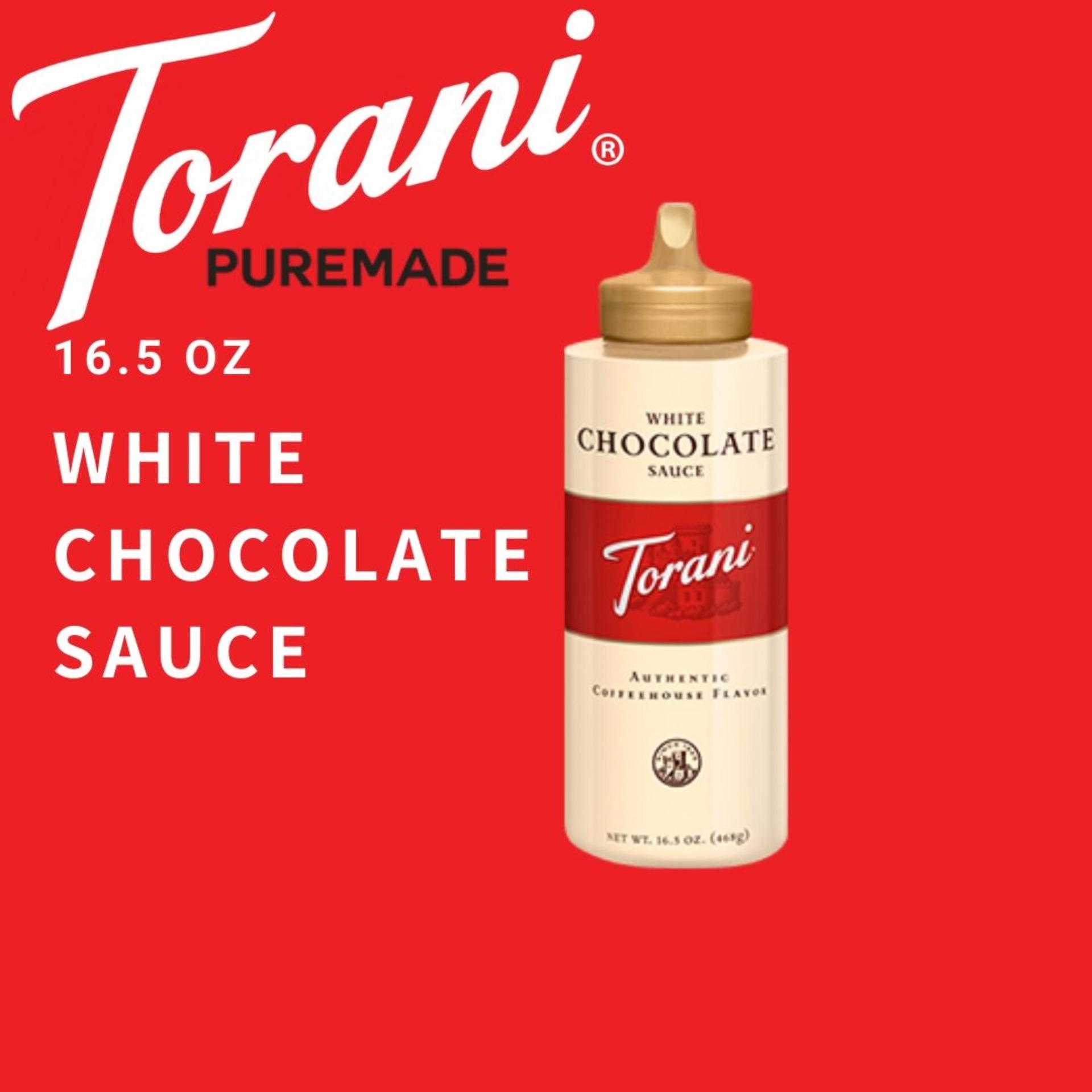 Torani White Chocolate Sauce, 16 oz Squeeze Bottle Lazada PH
