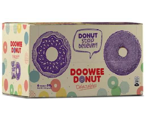 Doowee Donut Delectables Purple Yam 58g x 6 [Expiry on March 22, 2024 ...