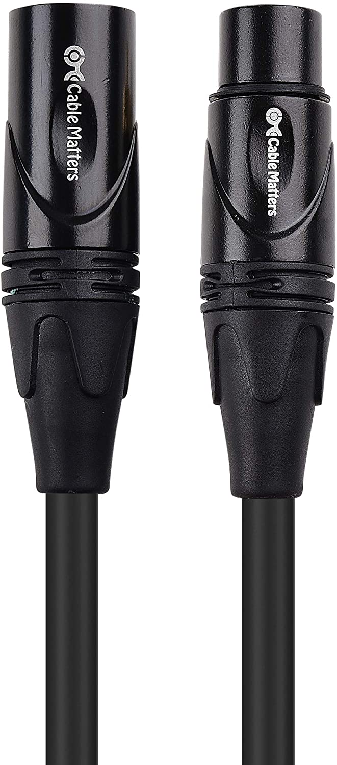 Cable Matters 2-Pack Premium XLR to XLR Microphone Cable 10 Feet 