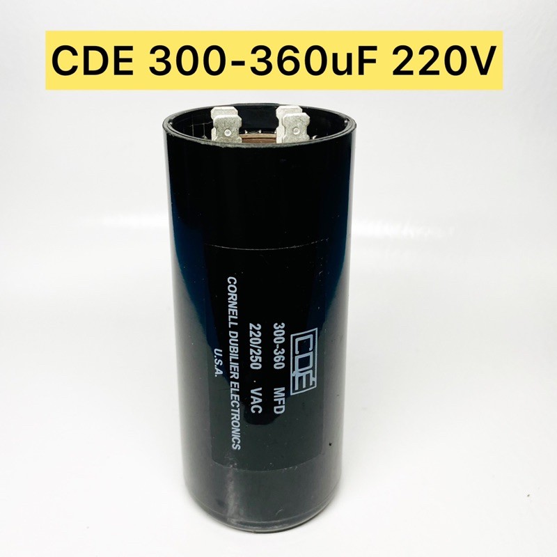 1xCDE 300360uF 220V AC Starting Capacitor Made in USA Lazada PH