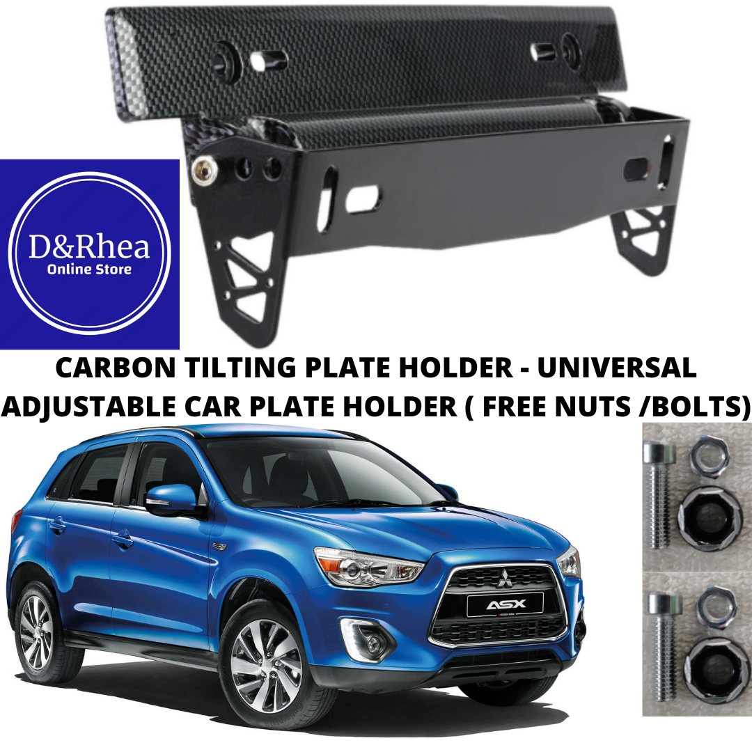 CAR CARBON TILTING PLATE HOLDER UNIVERSAL ADJUSTABLE CAR PLATE HOLDER