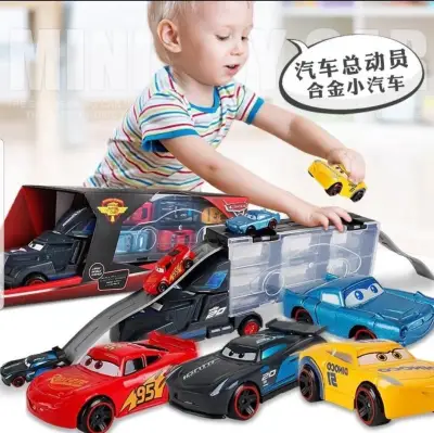6 in 1 Cars Cabinet Truck Transport Toy