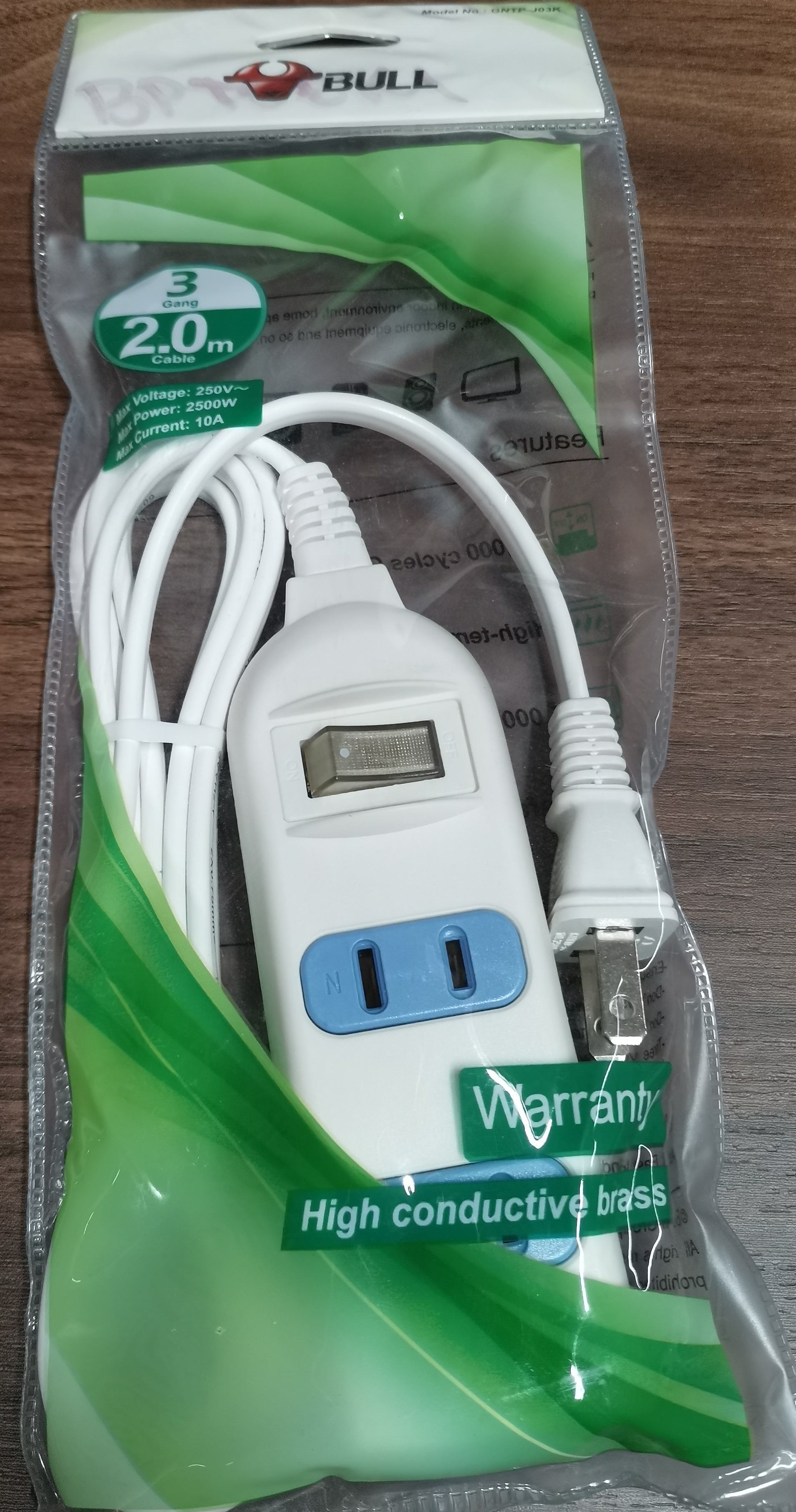 BULL EXTENSION CORD 3 GANG 2 METERS Lazada PH