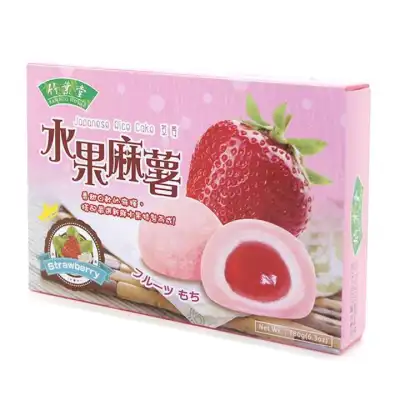 Bamboo House Japanese Rice Cake fruit Mochi 180g Strawberry Flavor from Taiwan