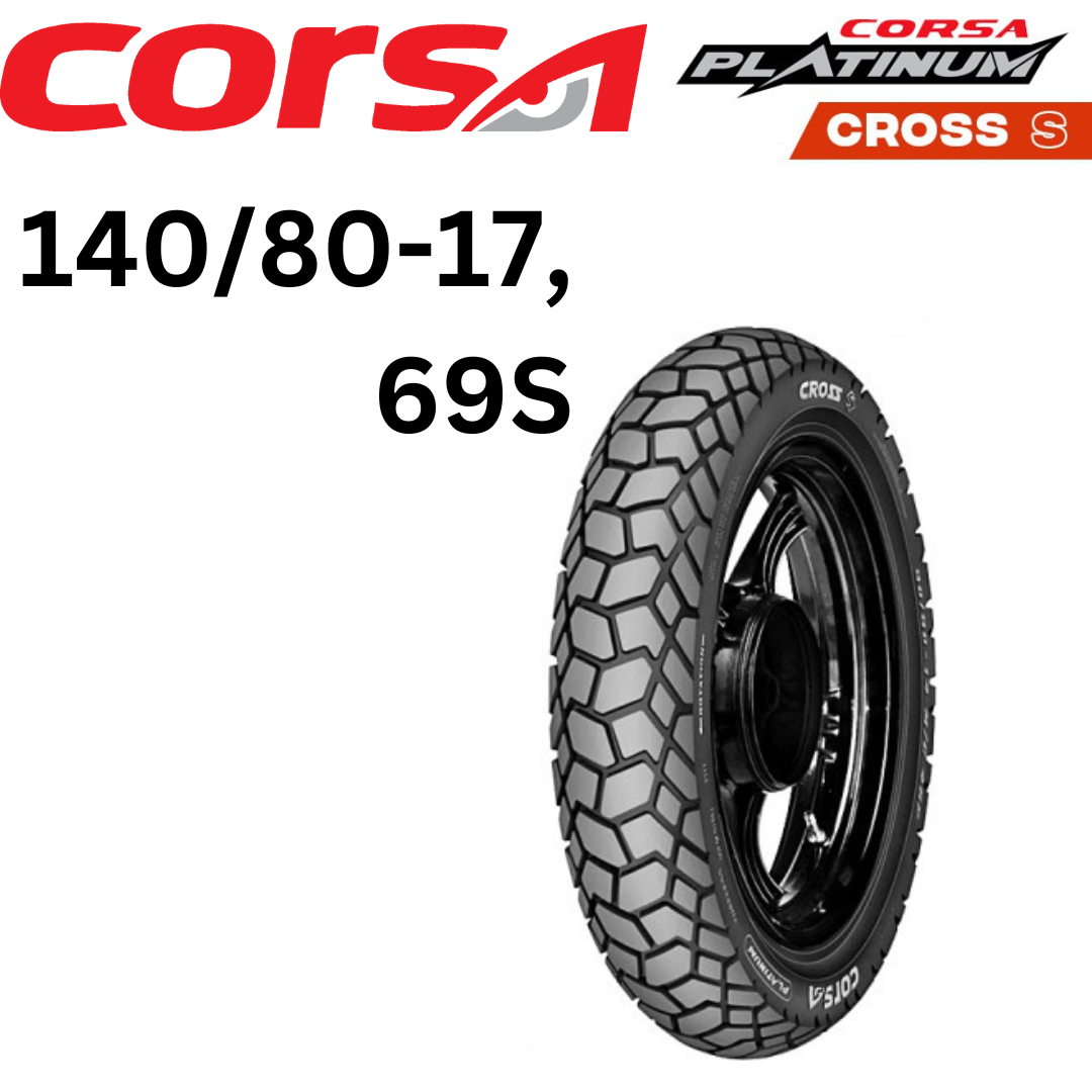 CORSA Tire 17 Tubeless Motorcycle Tires Platinum Cross S (70 90 17, 80 ...