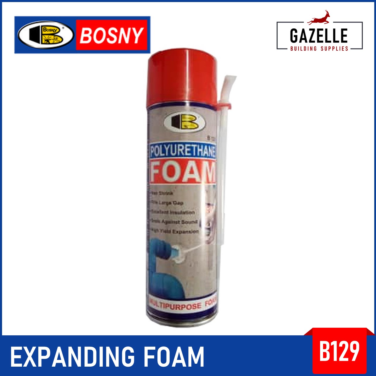 Bosny Expanding Foam Polyurethane Foam Spray Gap Filler Gap Sealer B129 Lazada Ph 4507