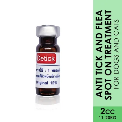 Detick Anti Tick and Flea Spot on Treatment 2cc