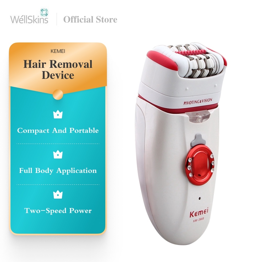 Kemei 2 in 1 Epilator Electric Shaver Defeatherer Depilatory