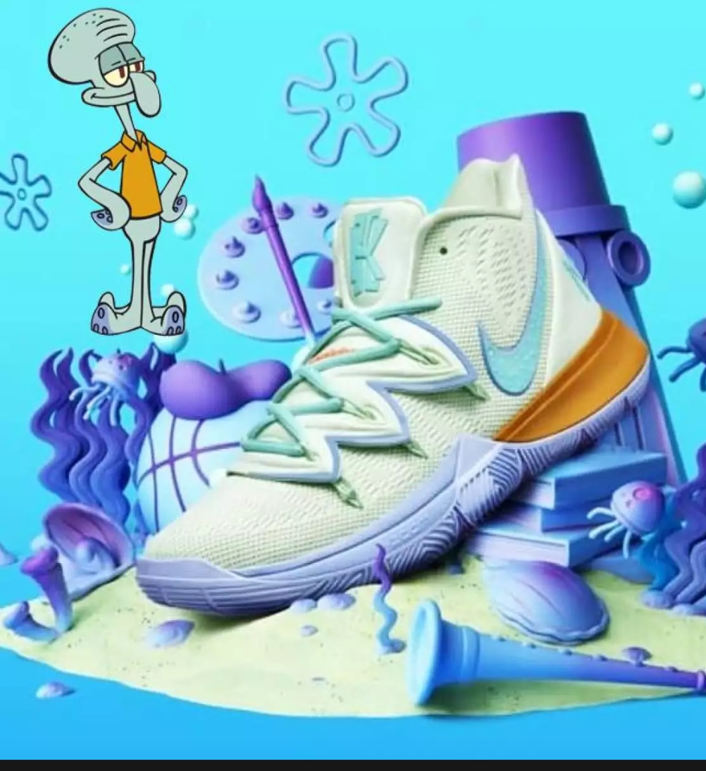 spiky shoes spongebob