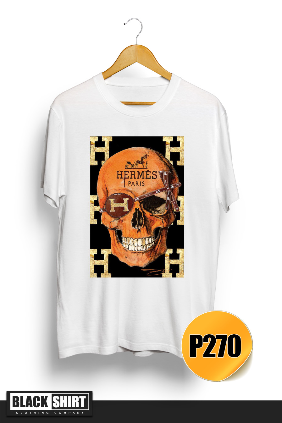 Hermes skull t shirt Clearance