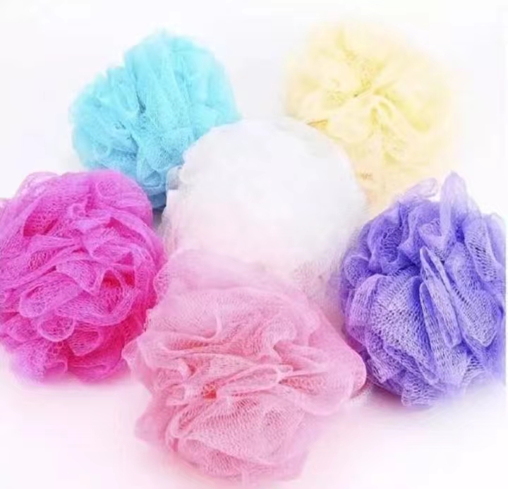 SWEET SALE Bath Sponges Loofah Lather Mesh Pouf Shower Puff Soft Body ...