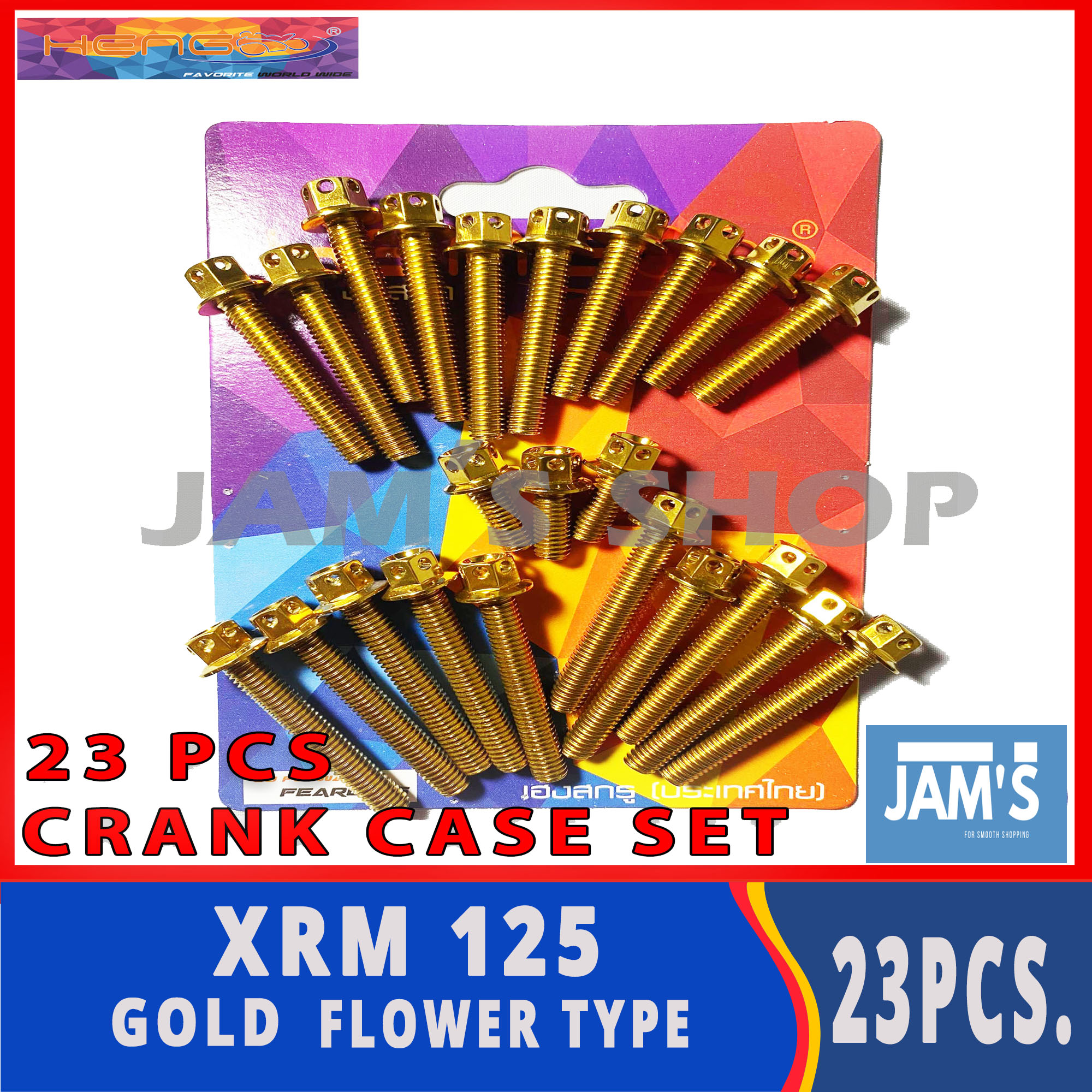 Heng Original Xrm 125 Crankcase Set Gold Bolts Heng Honda Xrm 125 Tags Yayamanin Heng Honda Yamaha Crankset Lazada Ph