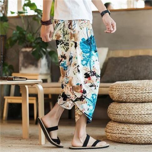 Thai elephant pants men's Chinese style Thai style beach pants