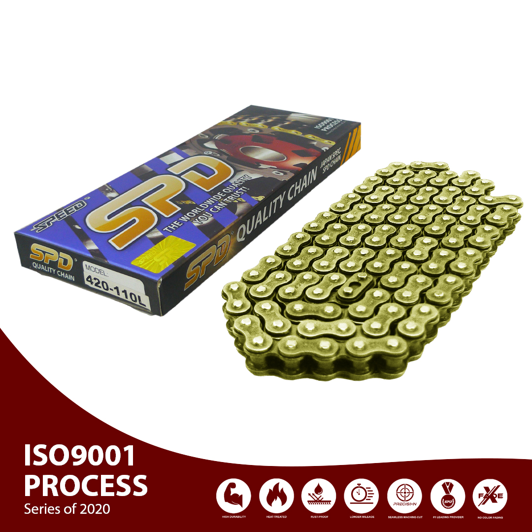 Genuine SPEED SPD® Quality Motorcycle Roller Chain (A) 420110L/ 420