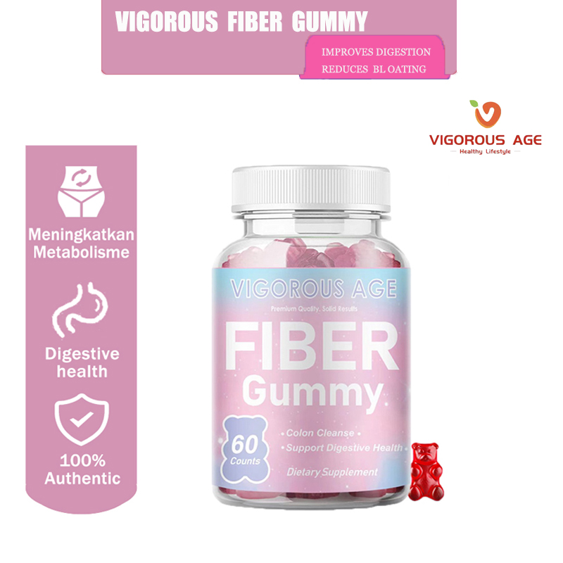 Vigorous Age FIBER GUMMY Relieve Constipation Colon Cleanser Slimming