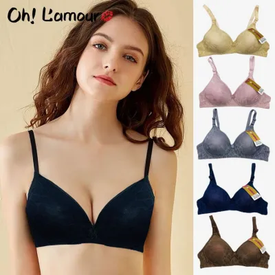 Oh Lamour 5168 Cup A Non Wire Pattern Bra for Women Basic Bralette (1pc) amazon playtex bras