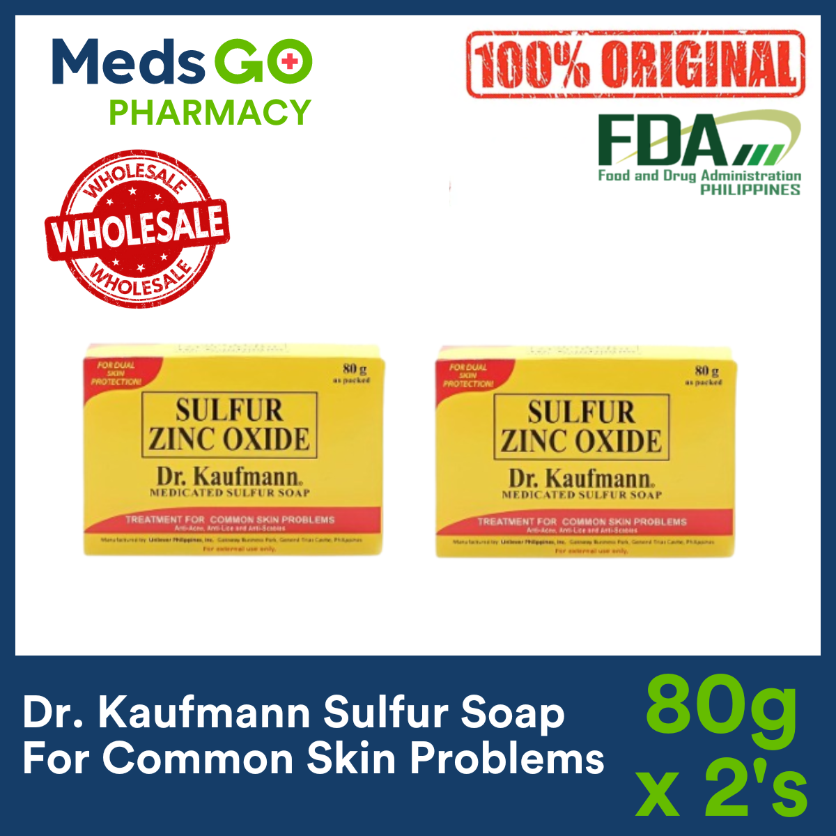 DR KAUFMANN Sulfur Soap Yellow 80g - SET of 2 | Lazada PH