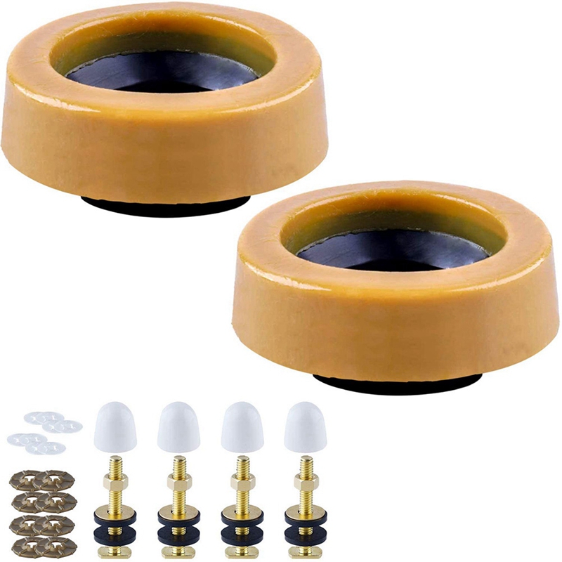 Wax Ring Toilet Kit, with Flange and Bolts for Reinstallation of the ...