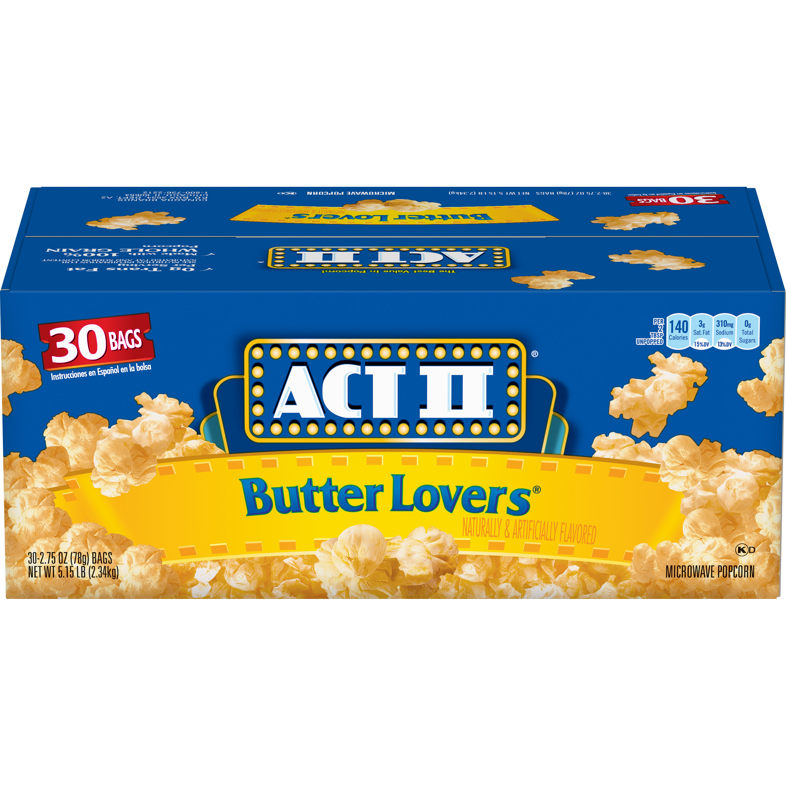 Act II Butter Lovers Popcorn 30ct. Lazada PH