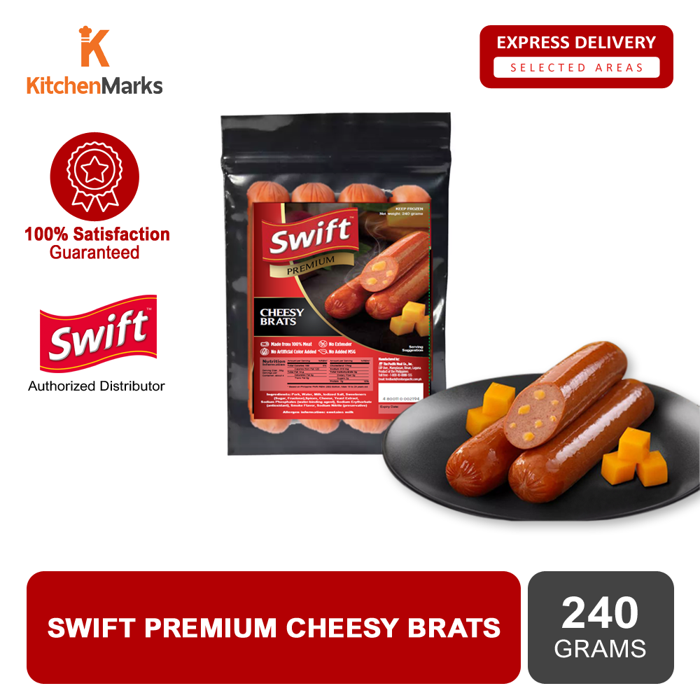 Swift Premium Cheesy Brats 240G- Express Delivery | Lazada PH