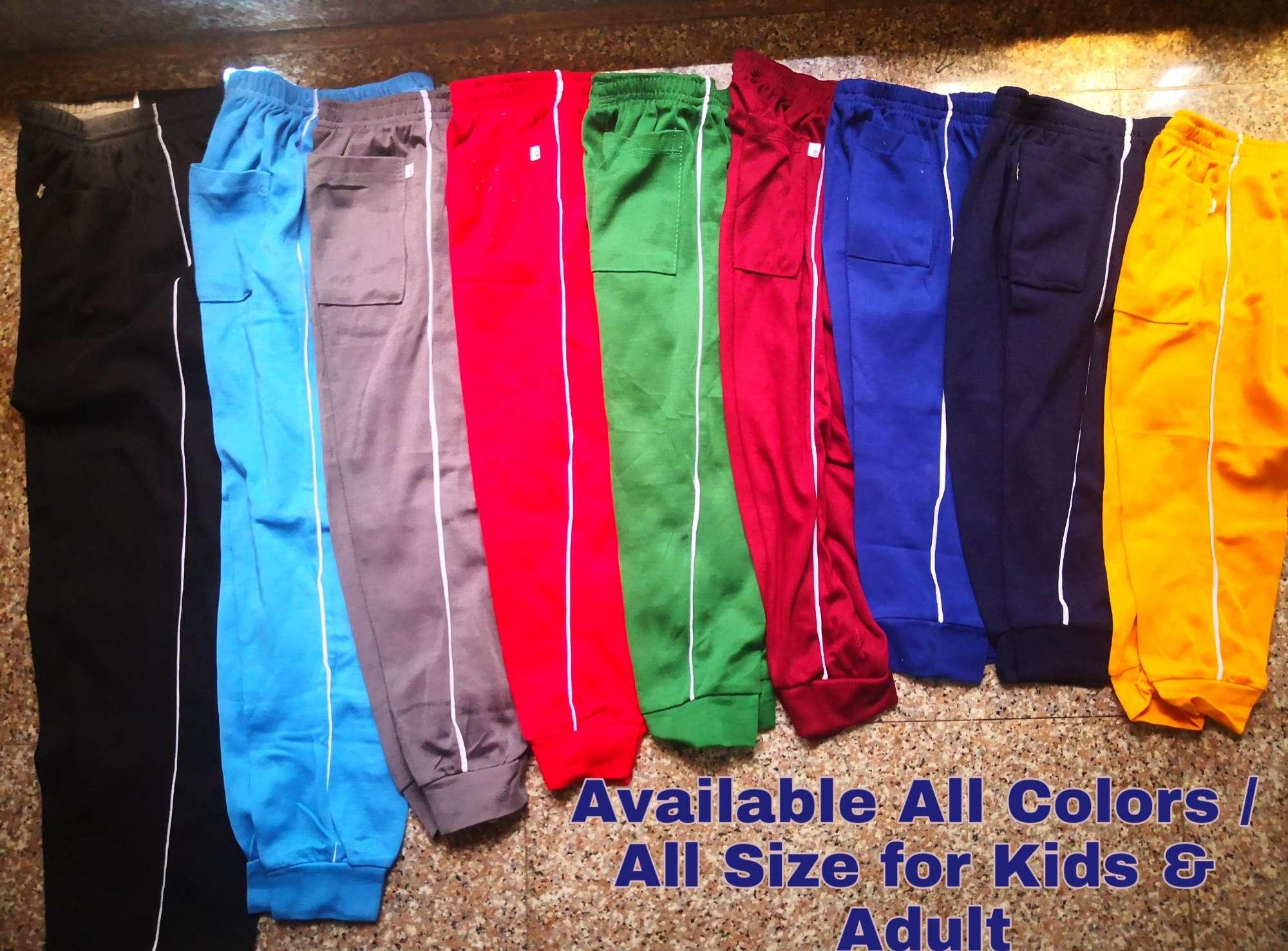 kids red joggers