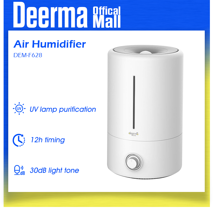 Deerma Humidifier F628 5L Ultrasonic Air Humidifier Low Noise With