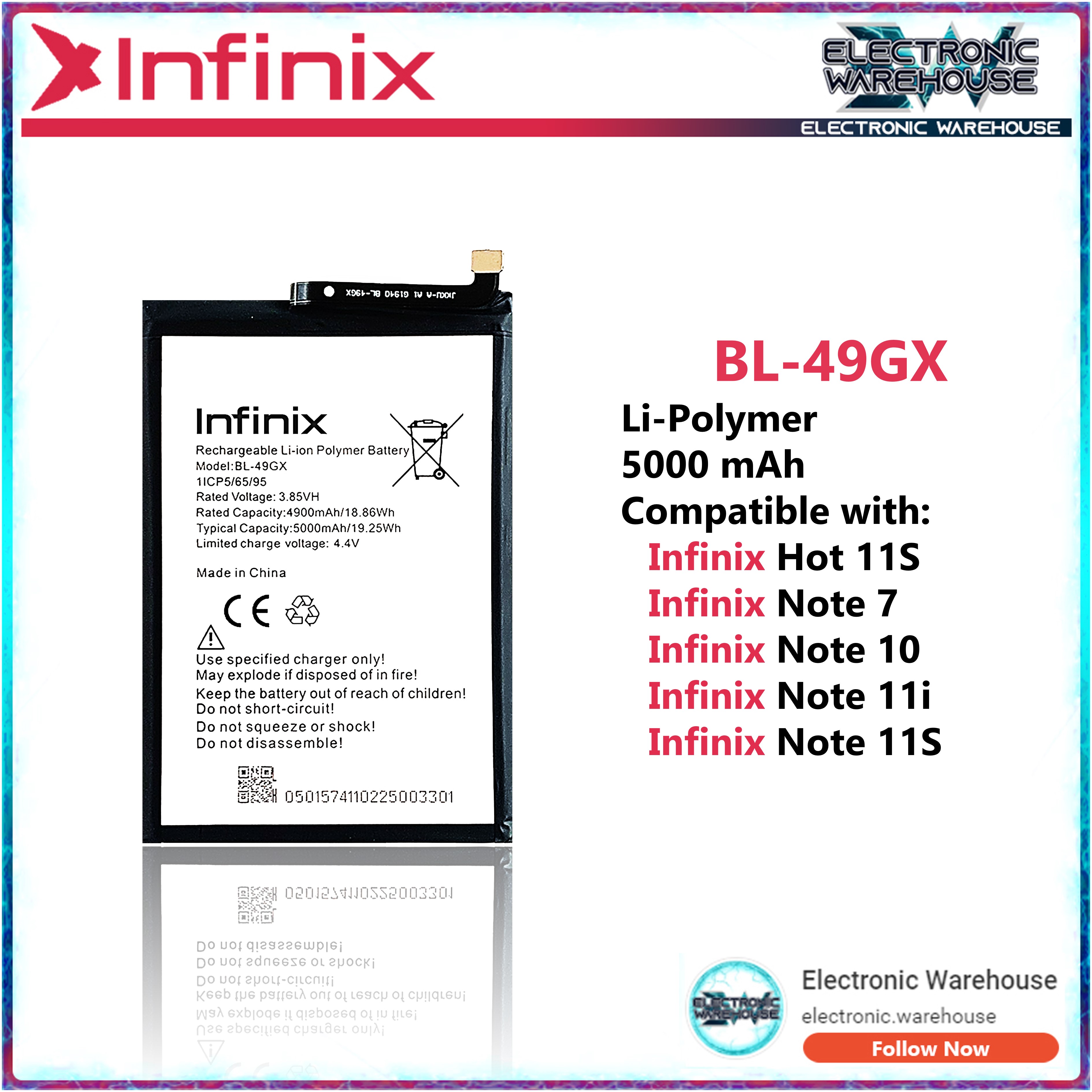 infinix note 11s battery