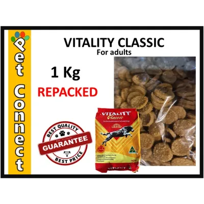 VITALITY Classic 1Kg REPACKED Dog Food for ADULT Small Bites