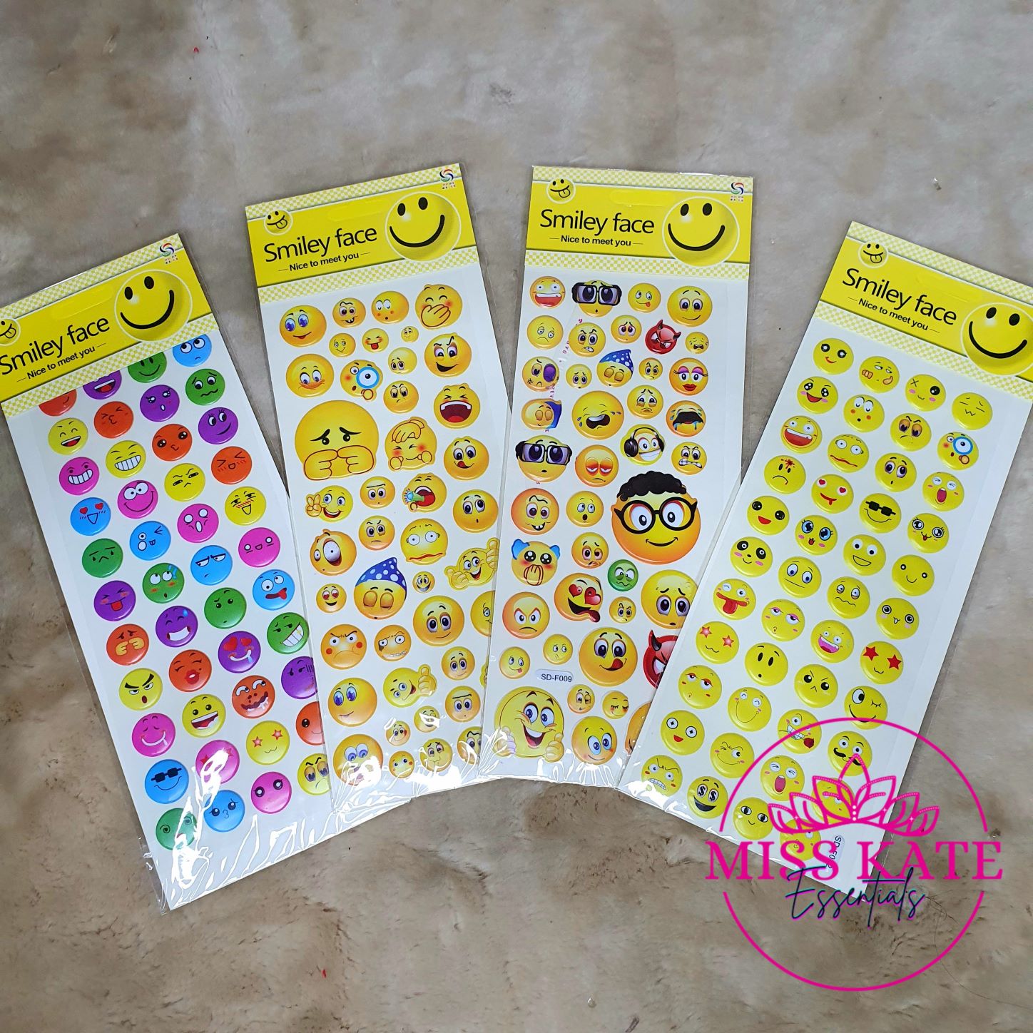 CUTE SMILEY EMOJI STICKERS FOR KIDS (Assorted Design) 1 PIECE OR ...