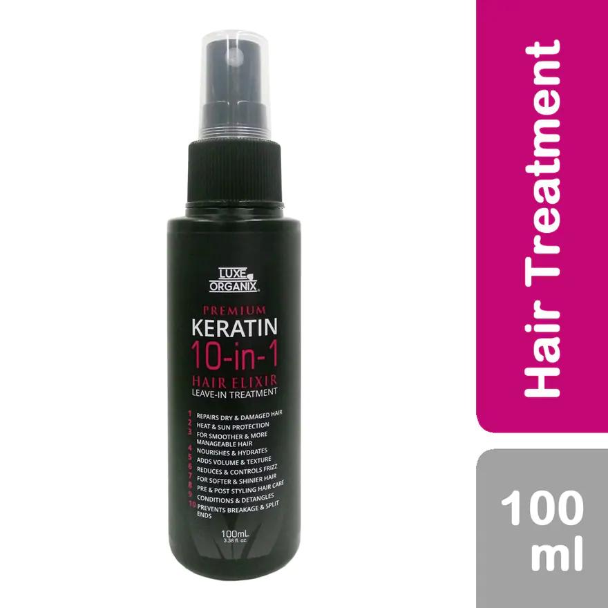 Luxe Organix Keratin 10 In 1 Hair Elixir Leave In Treatment 100ml