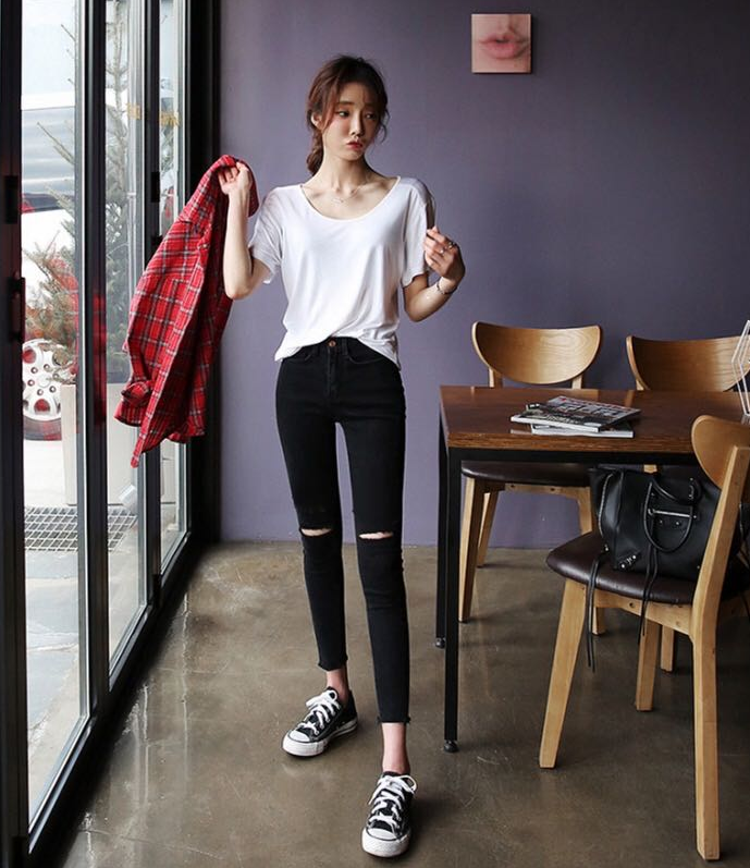 Arriba 90 Imagen Korean Jeans Outfit Abzlocal Mx