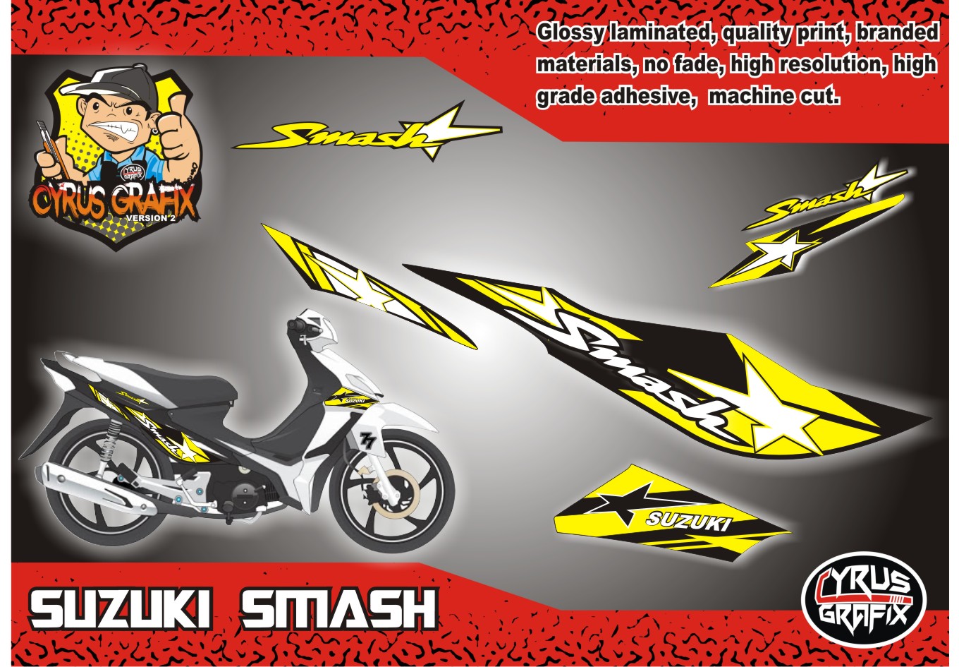 SMASH 115 Stock Decals Lazada PH