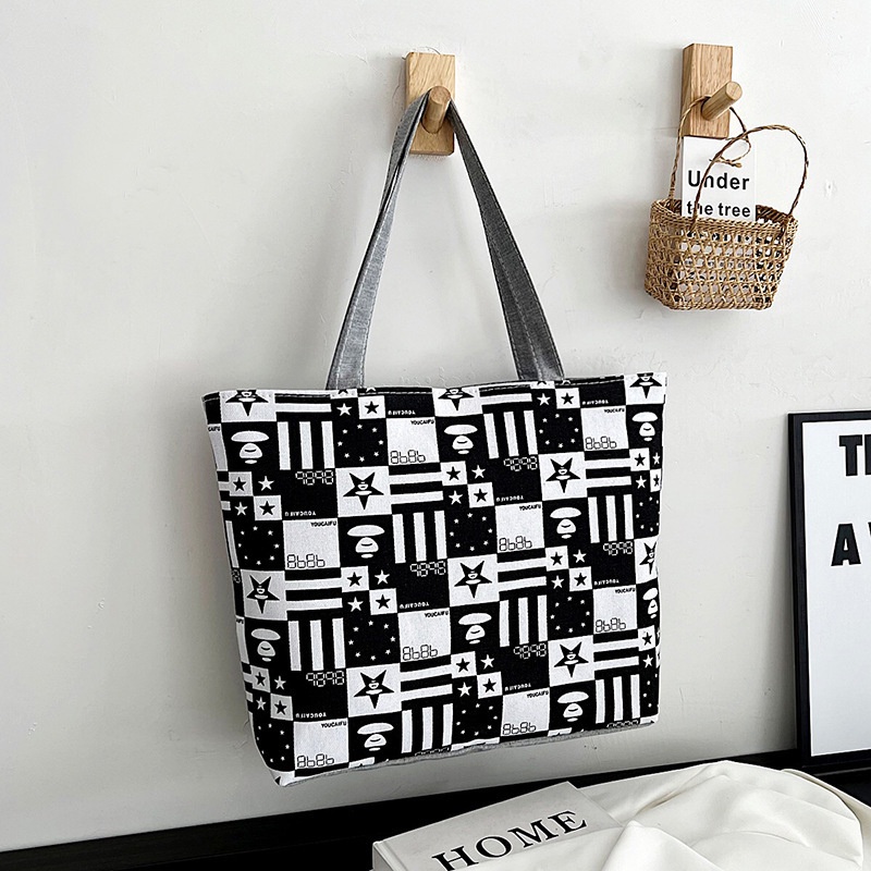 Korean New Fashion Canvas Tote Bag Design Shoulder Bags Simple With ...