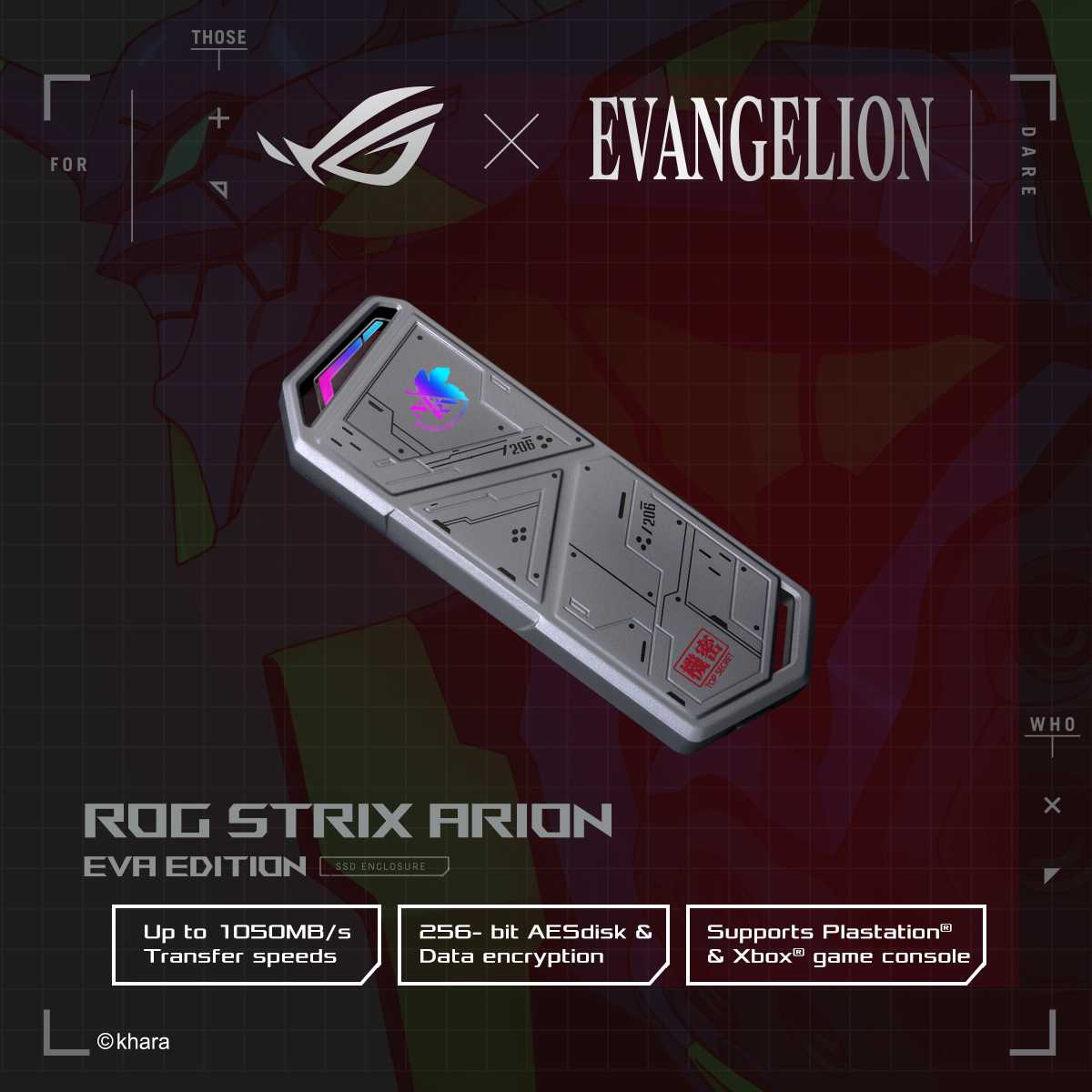 Neon Genesis Asus Rog Strix Arion M2 ROG STRIX ARION Storage ROG